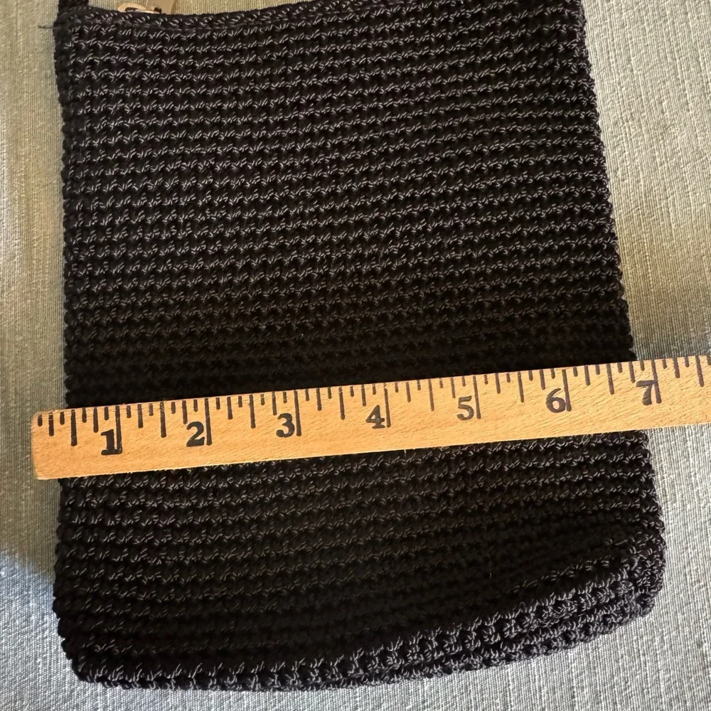 The Sak Black Crochet Crossbody Bag